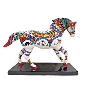 The Trail of Painted Ponies 12228 Many Tribes 3E 5412 Porcelain Horse 2006 Tag